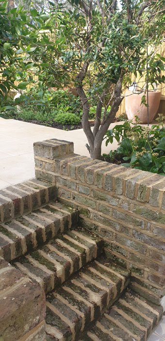 Original brick steps